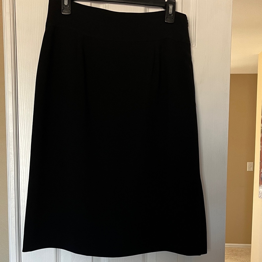 Jones New York Classic Black A-Line Skirt Sz 10
